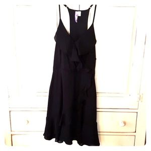 Women's black razor back dress